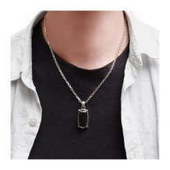 スモーキークオーツ　フレーミング　ペンダント